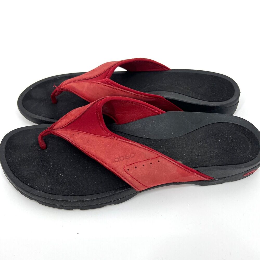 Abeo Balboa Red Sandal Flip Flop Size 11N